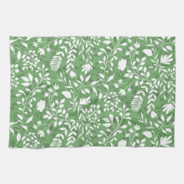 Söt-Blommigten för Foliage Garden Mönster Kökshandduk