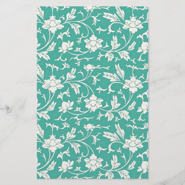 Söt Blommönster Brevpapper (Framsida)