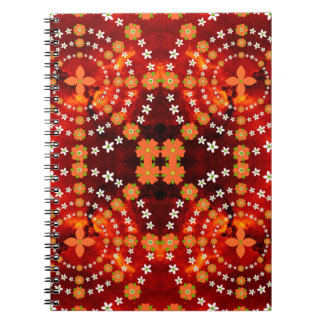 Söt Blommönster Cute Garden Anteckningsbok