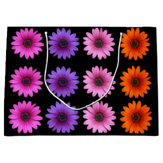 Söt Blommönster Cute Garden Flower Black