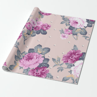 Söt blomsterdesign, textilillustration, patter presentpapper