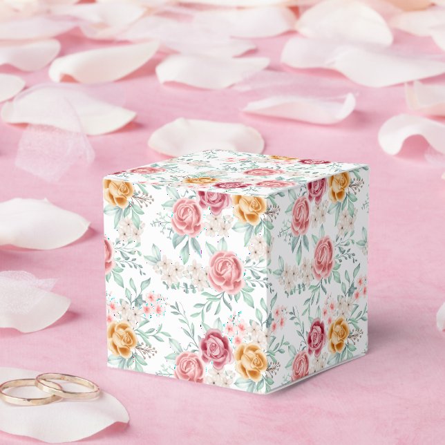 Söt Blomsterfirande  Presentaskar (Bröllop)