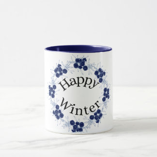 Söt blomsterglada vinterkaffemugg mugg