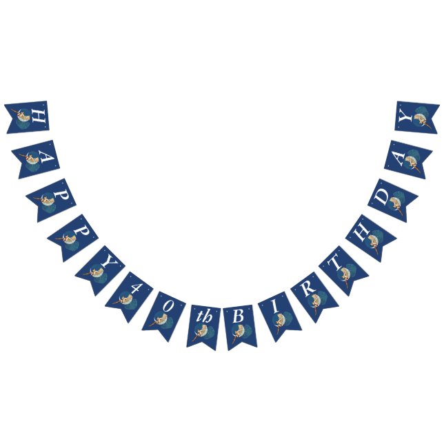 Söt Blond Birthday Fairy on Måne Silke Stockings Vimplar (Alla)