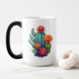 Söt Blooming Cactus Magisk Mugg