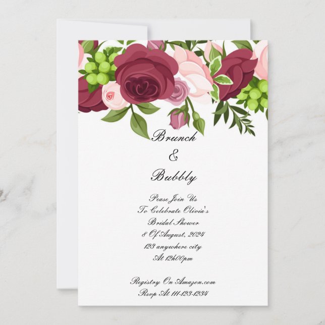 SÖT BLOOMING FLOWERS MÖHIPPA CARD SPARA DATUMET (Framsida)