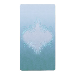 Söt Blue Apothecary Label Fraktsedel