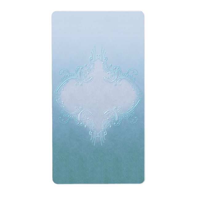 Söt Blue Apothecary Label Fraktsedel (Framsidan)