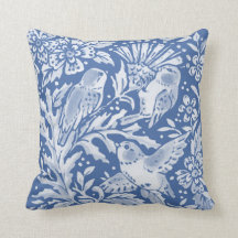 Söt Blue Birds Forest Blommigt Natur Animal