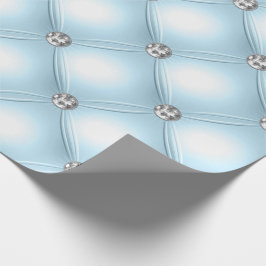 Söt Blue Bling Jewels Puffy Presentpapper