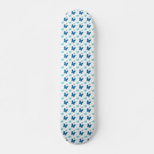 Söt Blue Butterflies Old School Skateboard Bräda 21,6 Cm