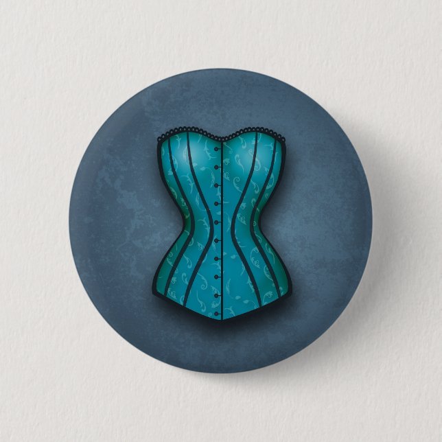 Söt Blue Corset Knapp (Framsida)
