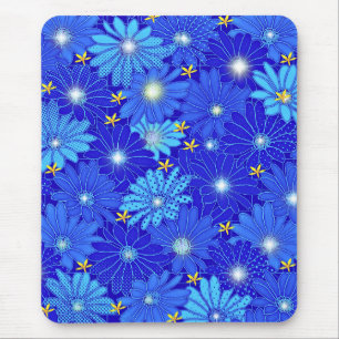Söt Blue Daisy Mönster Musmatta