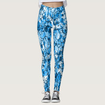 Söt Blue Döskallars Leggings