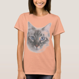 Söt Blue Eyed Kattunge T-shirt