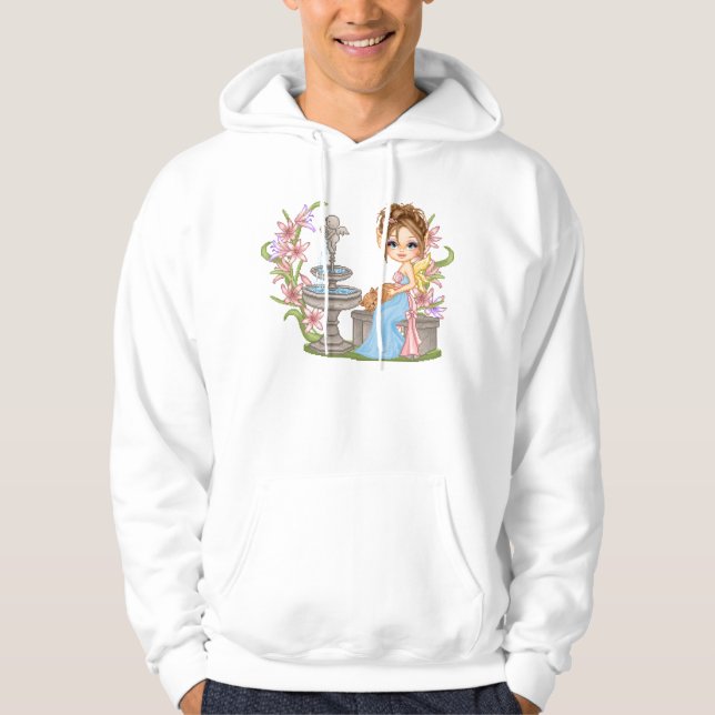 Söt Blue Fe Pixel Art Sweatshirt (Framsida)