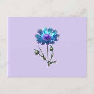 Söt Blue Flower Vykort