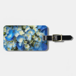 Söt Blue Hydrangea Blommigt Bagagebricka
