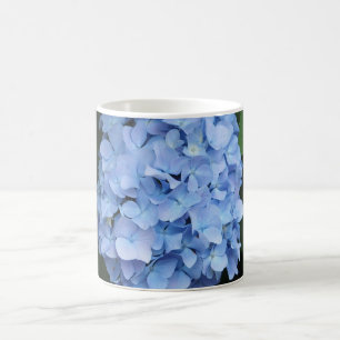 Söt Blue Hydrangea Blommigt Photo Kaffemugg