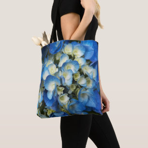 Söt Blue Hydrangea Blommigt Tygkasse