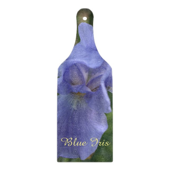 Söt Blue Iris Blommigt Clearboard (Framsidan)