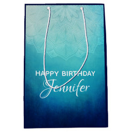 Söt Blue Mandala Abstrakt