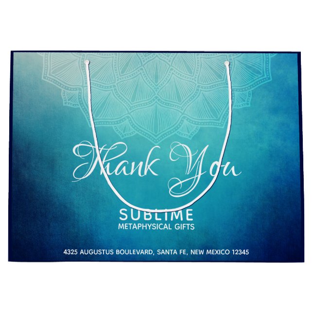 Söt Blue Mandala Abstrakt Business (Framsidan)