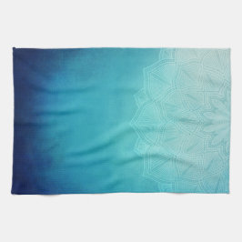 Söt Blue Mandala Abstrakt Kökshandduk