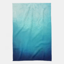 Söt Blue Mandala Abstrakt Kökshandduk