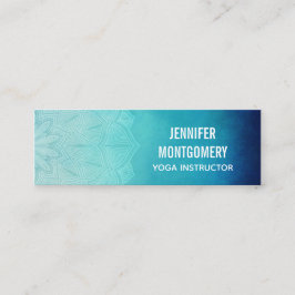 Söt Blue Mandala Abstrakt Mini Visitkort