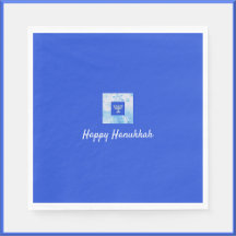 Söt Blue Menorah Hanukkah