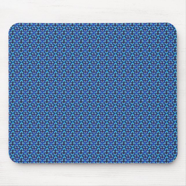 Söt Blue Mönster Mouse Pad Musmatta (Framsidan)
