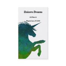 Söt Blue och Grönt Unicorn