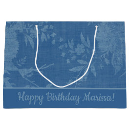 Söt Blue på Blue-Blommönstret