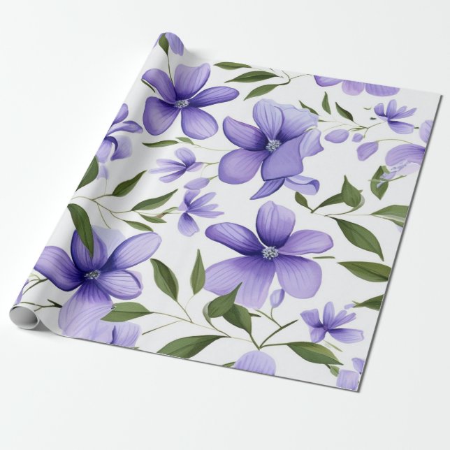 Söt Blue Presentpapper (Utrullad)