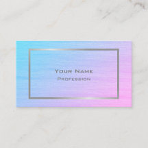 Söt Blue Rosa Gradient Texturerad Silver Ram