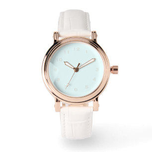 Söt Blue Rosegold eWatch Watch Leather Band Armbandsur