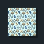 Söt Blue Snäcka Starfish Sea Mönster Canvastryck<br><div class="desc">Denna söt, blått och grädde, och svältsäsongen mönster konjuderar bilder av stranden och sommaren. Det finns fem olika sorters snäckor i designen och en stjärnfisk. Perfekt för nautisk/strand/hav/kusttematisk dekoration. Den ljusblå bakgrunden färg kan anpassas till den spelar ingen roll du vill genom att anpassa den —> Redigera—> Bakgrund.</div>