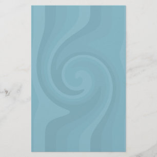 Söt blue swirrrt-stationär brevpapper