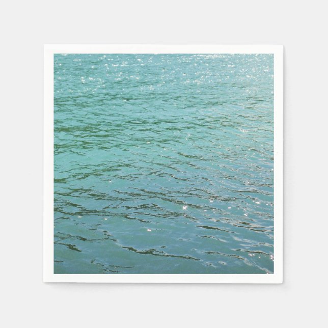 Söt Blue vatten Pappersservett (Framsidan)