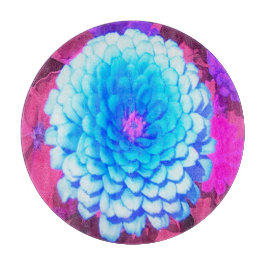 Söt Blue Zinnia i Lila Summer Garden