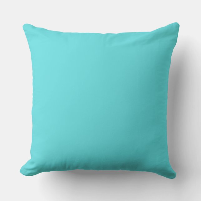 Söt Bluish Snyggt Turkvoise Robin's Egg Blue Kudde (Framsida)
