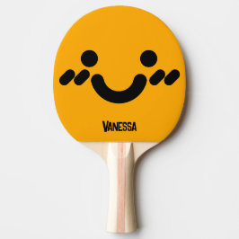 Söt blyg ansikte Orange med namn Pingisracket