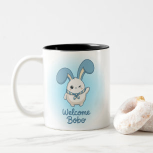 Söt Bobo Bunny Personlig Mugg - Kawaii Estetik