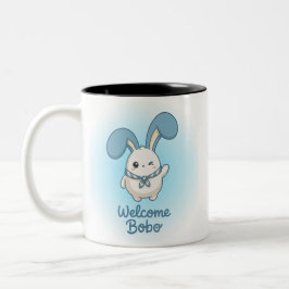 Söt Bobo Bunny Personlig Mugg - Kawaii Estetik