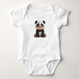 Söt body för baby panda t shirt