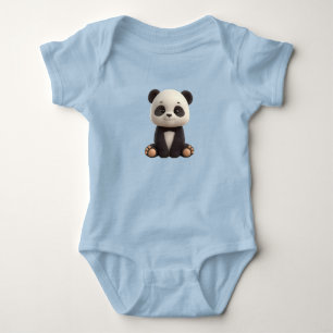 Söt body för bebispanda t shirt