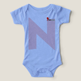 Söt Bodykostym Flicka med enkel Brev design T Shirt