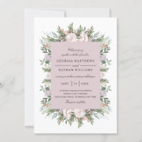 Söt Bohemian Blommigt Elegant Light Mauve Bröllop