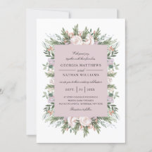 Söt Bohemian Blommigt Elegant Light Mauve Bröllop